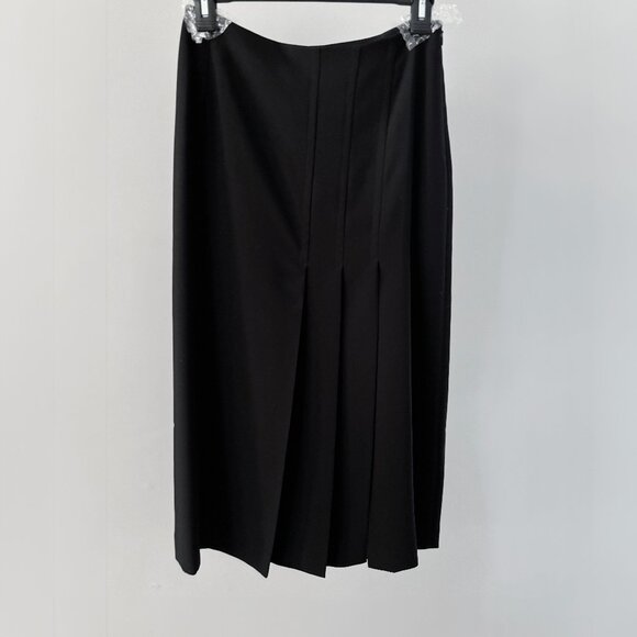 Iris & Ink - Ethel Pleated Crepe Midi Skirt - Picture 1 of 5